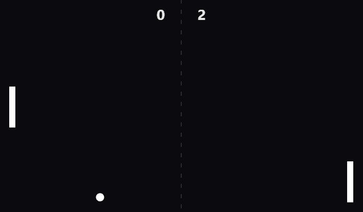 Screenshot of Pong